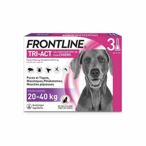 Frontline Tri-Act L Chien 20-40 kg - placedesvetos.com