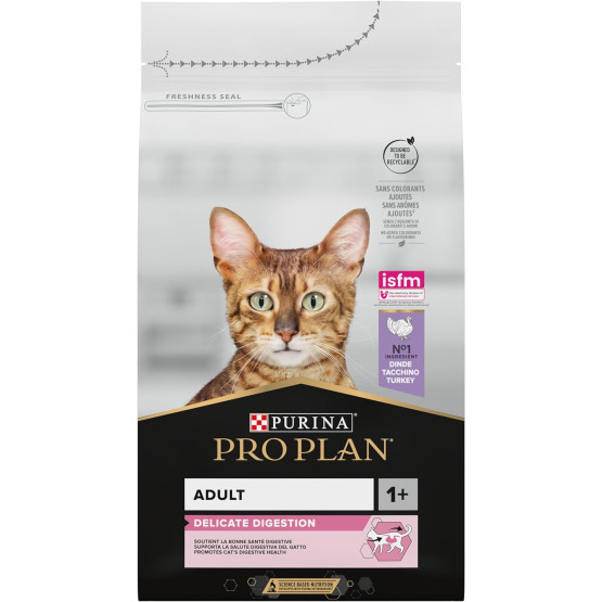 Croquettes Pro Plan Chat Adulte- Digestion Sensible, saveur Dinde