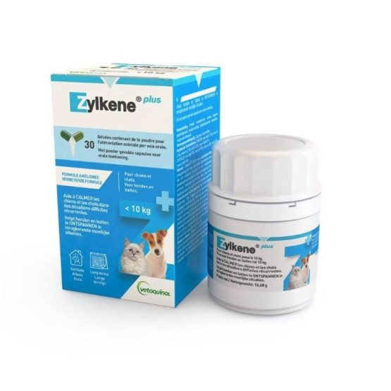 Complément alimentaire Anti-Stress Zylkene PLUS 75 mg pour chats et chiens