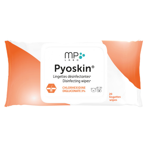 Pyoskin Wipes 20 lingettes  - placedesvetos.com