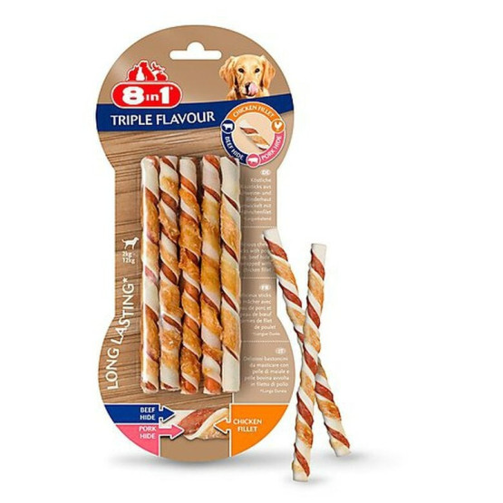 Os à mâcher 8in1 Triple Flavour Twisted Sticks - placedesvetos.com